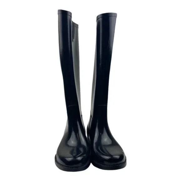 COUGAR WOMENS Black Rider Tall Waterproof Rubber Rain Boots US 6M - Picture 4 of 13
